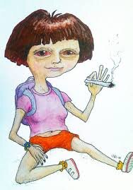 Hola Soy dora la fumanchera! Vamos a fumar un Fasito o sos Careta!