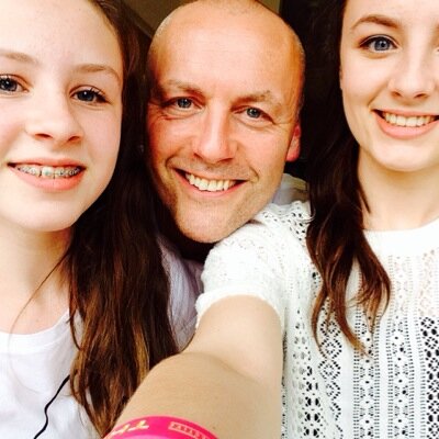 loves Bev, Jo & G, God, food, cars, Man Utd, Ards, Florida and Spencer our labradoodle. Runs a bit