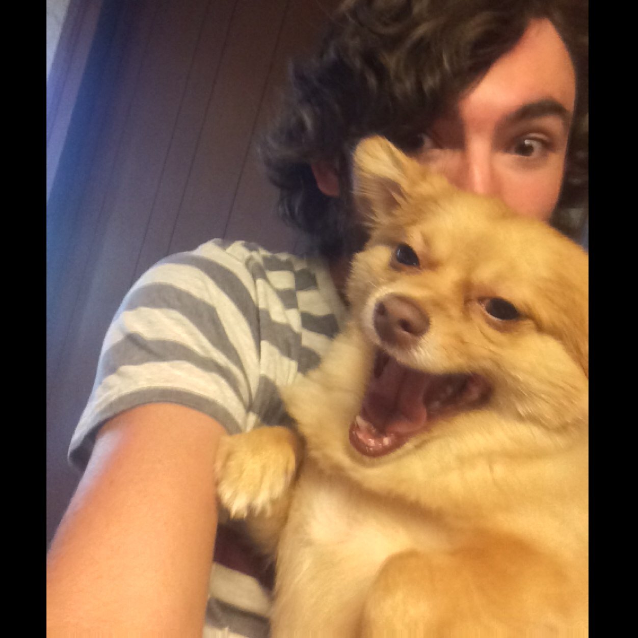 We're always happy. Life's for livin' yeah, that's our philosophy