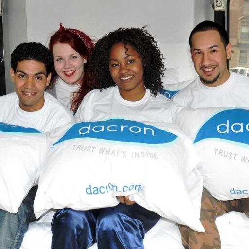 A fun, fabulous social performance troupe that celebrates the wonders of DACRON fiberfill in pillows + bedding [independent of INVISTA]