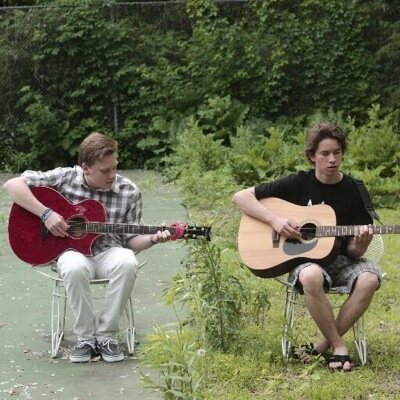 Two stupid guys making stupid music.