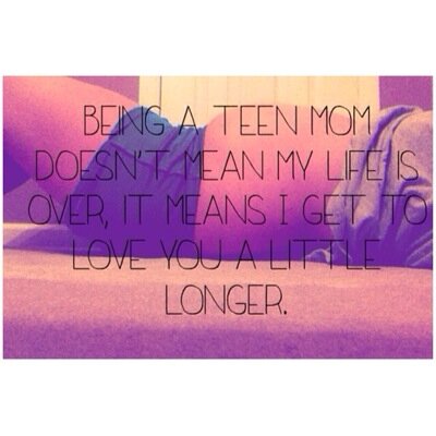 Follow me to join my teen pregnancy adventure or to share your adventure! Im always here to talk :) kik: _teenmoms_