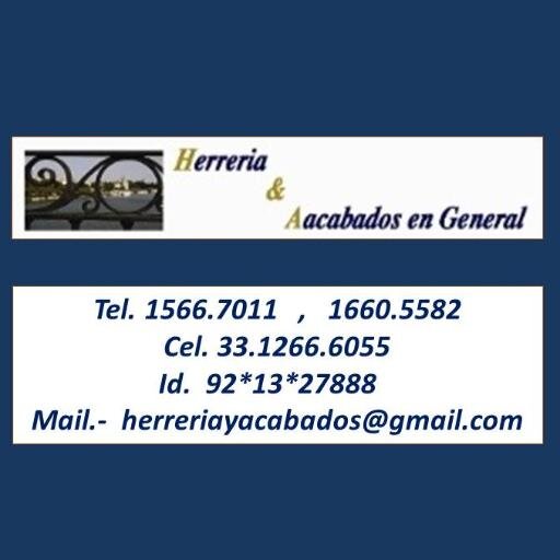 Trabajos de Herreria en General, Estructuras Metalicas, Acero Inoxidable, Durock, Tablaroca, Pasta, Pintura, Impermeabilizante, entre otros.
