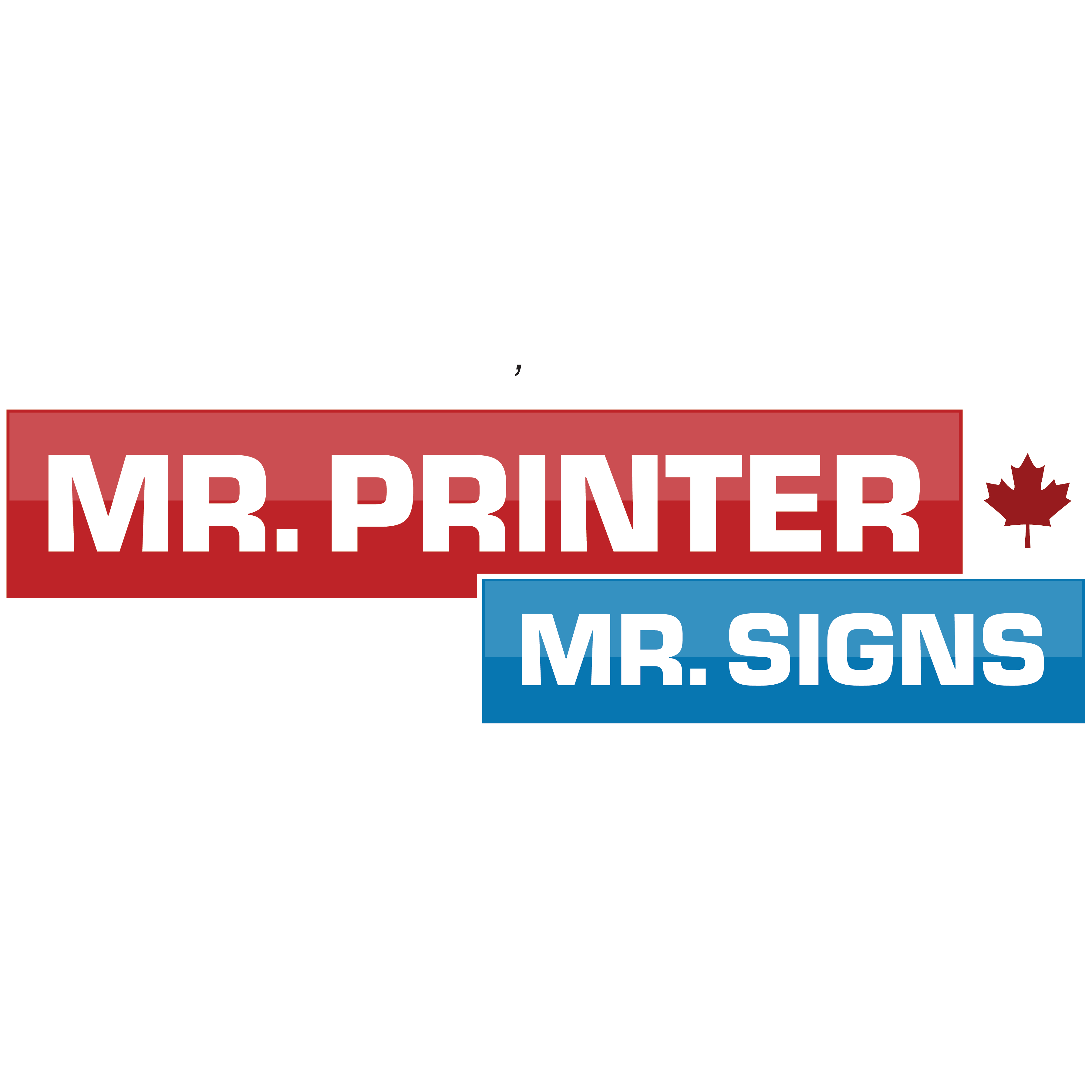 Mr. Printer, Mr. Signs and EZ Trade Signs are companies owned and operated by the Nazir family from their location at 518 Evans Avenue in Toronto.