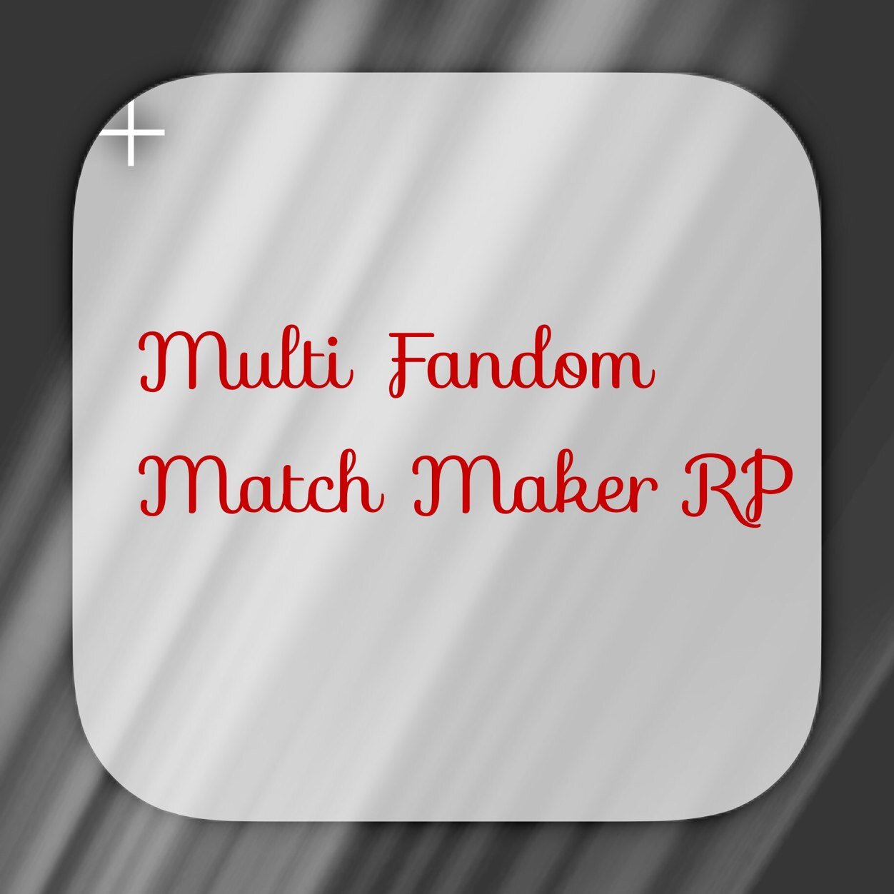 Multi Fandom Match Maker RP ||We service most fandoms and our goal is to help everyone find there perfect RP mate.|| New to this so bare with us.