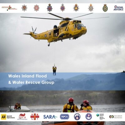 The Wales Inland Water and Flood Rescue Group. Bringing together Blue light services, voluntary Sector & commercial organisations across Wales