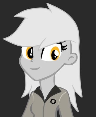 An insane(ly intelligent) A.I. in disguise, ex-Aperture Science Overseer after a mysterious explosion occured. Studies human behavior in Canterlot.