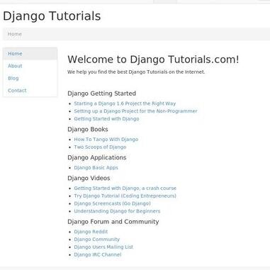 http://t.co/KkVWQ0sTdL is a new website that helps you find the best Django Tutorials