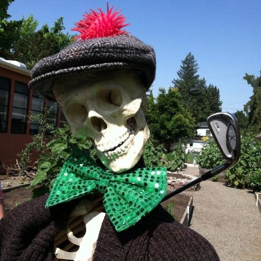 Sent from your future to invent me game of golf as a punishment upon mankind for evil deeds you have yet to commit... I am Skullgata: Scottish Inventor of Golf!