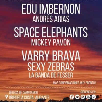 ENTRADAS AQUI! ⬅️⬅️ 11€ SOLO HASTA QUE SE ACABEN! NO TE LO PIERDAS! VARRY BRAVA, SEXY ZEBRAS, SPACE ELEPHANTS Y MUCHOS + POR CONFIRMAR!