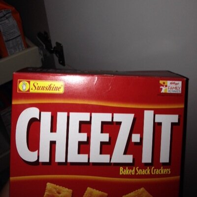 Cheeze-its and pizza is good