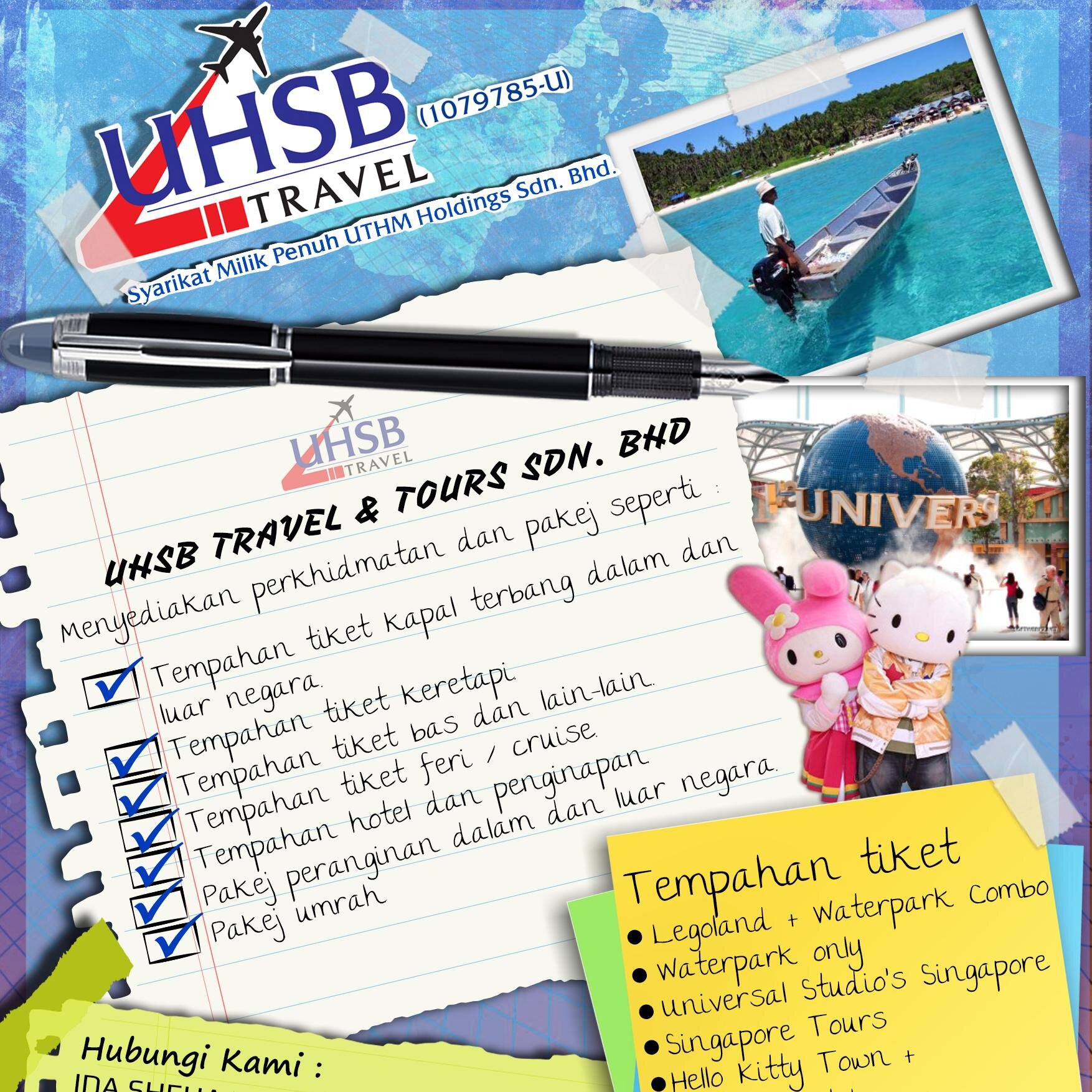 UTHMTravel's profile picture. We are UTHM Travel that provide you a good travelling service ! :) Call us : 07-453 5881