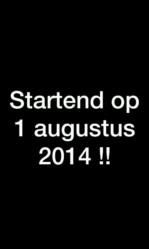 Startend op 1 augustus. Website incoming!