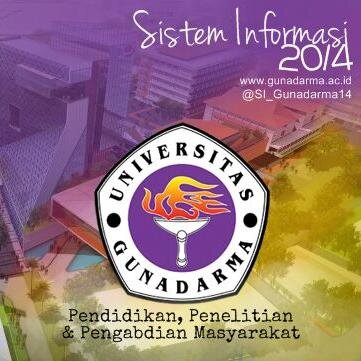 Akun pemersatu mahasiswa universitas gunadarma jurusan sistem informasi tahun masuk 2014. Follow ya buat sharing info