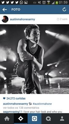 I love Austin MAHOMIE ♥**♥    follow me mahomies I follow back  I'm from Brazil( Believe in your dreams can come true) Mahomies ♥:) Sisters and  Brothers