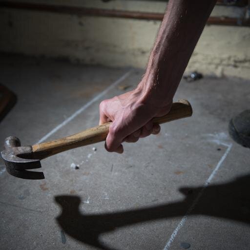 Anonymity by @Garbo_George in  @247Theatre Festival. Two strangers on a job in a deserted basement; are they separated by more than chalk lines? 18-25th July