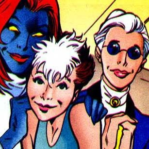 Blind mutant precognitive that can see into the future. Romantic partner of Raven Darkholme (Mystique) and mother to Anna Marie (Rogue).