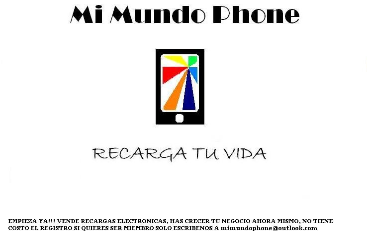 mimundophone's profile picture. Vende recargas electronicas de cualquier compañia.