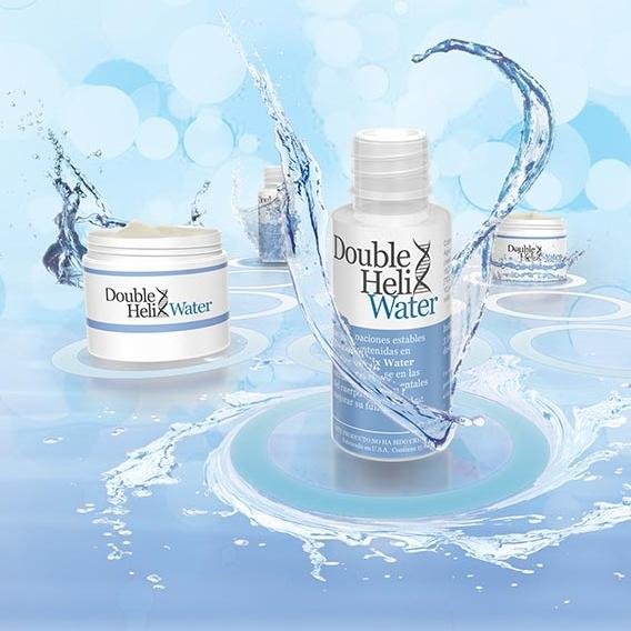 Double Helix Water® es el primer y único concentrado de agrupaciones estables de agua sólida del mercado, un nuevo producto en el ámbito de la salud