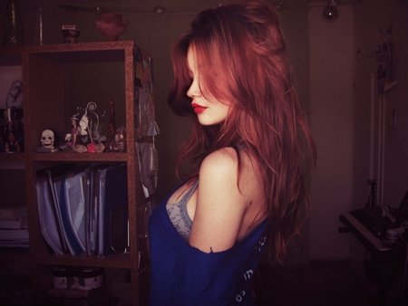 Me encanta el pelo rojo, como la sangre, ~*-*