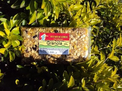 Alimento artesanal rico em vitaminas e nutrientes essenciais. 10 Ingredientes naturais contemplam o glorioso sabor da Barra de Cereais.