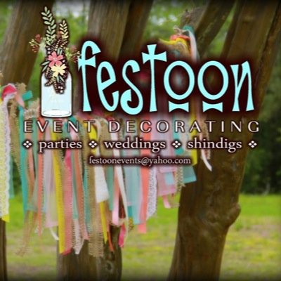 We decorate for parties, weddings, and all kinds of shindigs! We also have a line of jewelry! Check us out on Facebook and Instagram! (@festoonevents)