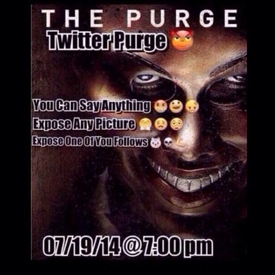 Offical Twitter Purge Page