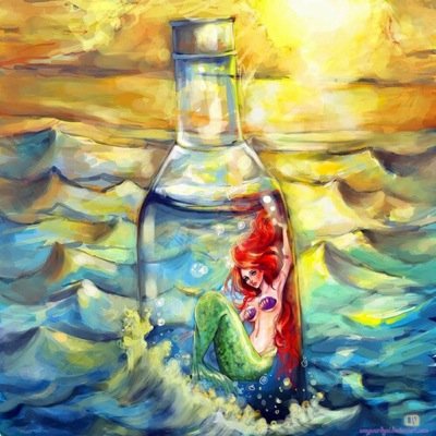 a trapped mermaid