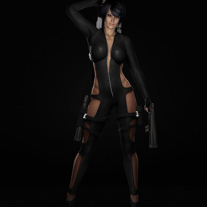 Stealth Assassin for Umbrella Corp. Beautiful and deadly. Go ahead and cross me, I dare you. (Resident Evil RP) [oc]