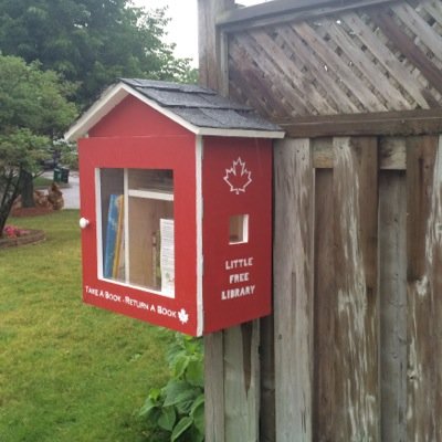 Opinions here are my own / Little Free Library 16272 Steward / #ScarbTO and proud