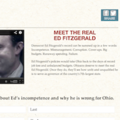 Ohioans deserve to meet the real Ed Fitzgerald - Visit our site to learn more. Paid for by the Ohio Republican Party.