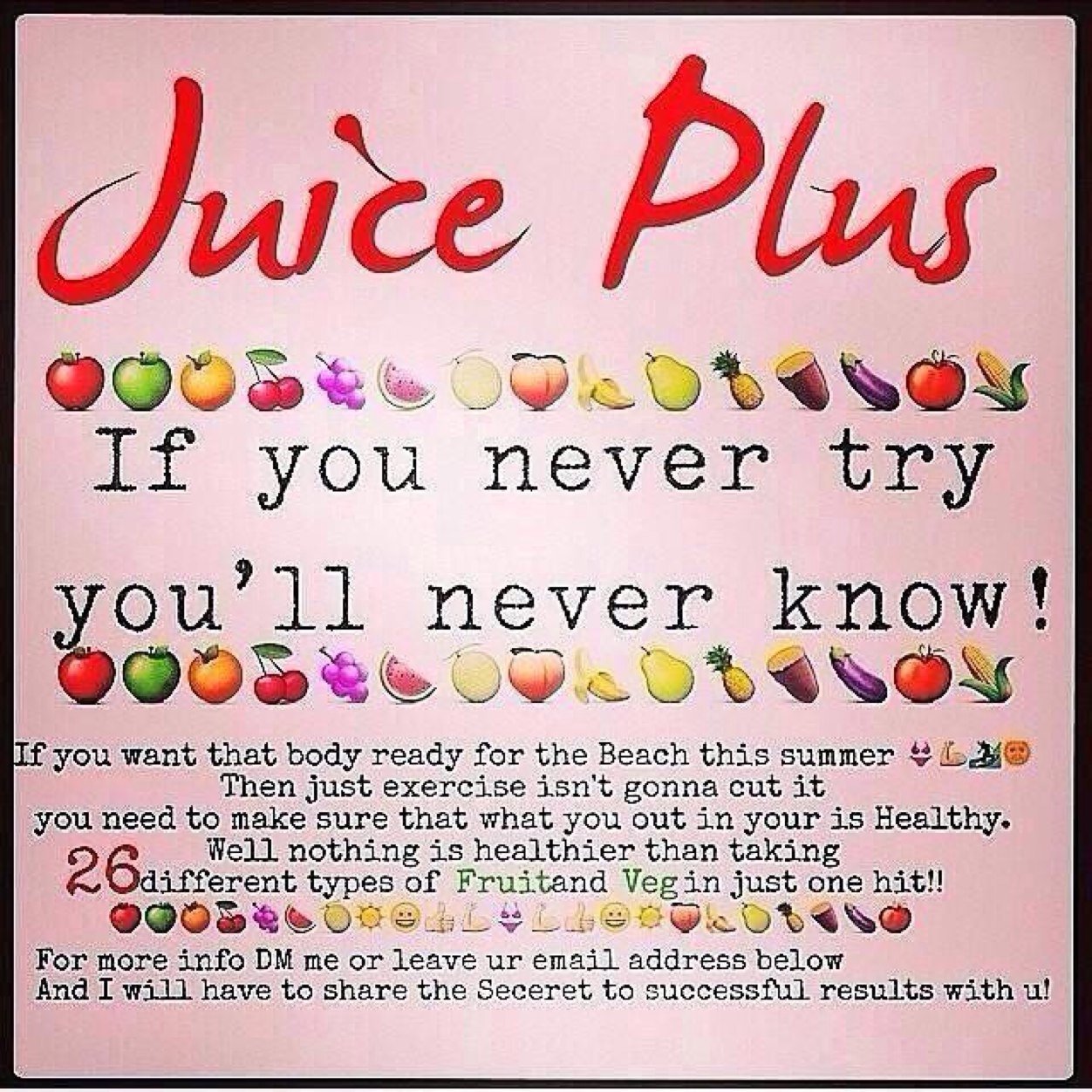 Distributors of #juiceplus. Ship worldwide. Summer 2014 = new you #summerbody #lifestyle #bikini #healthyskin #hair #nails
