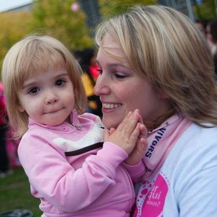 Family and Friends group who participate in the Canadian Breast Cancer Foundation CIBC Run for the Cure