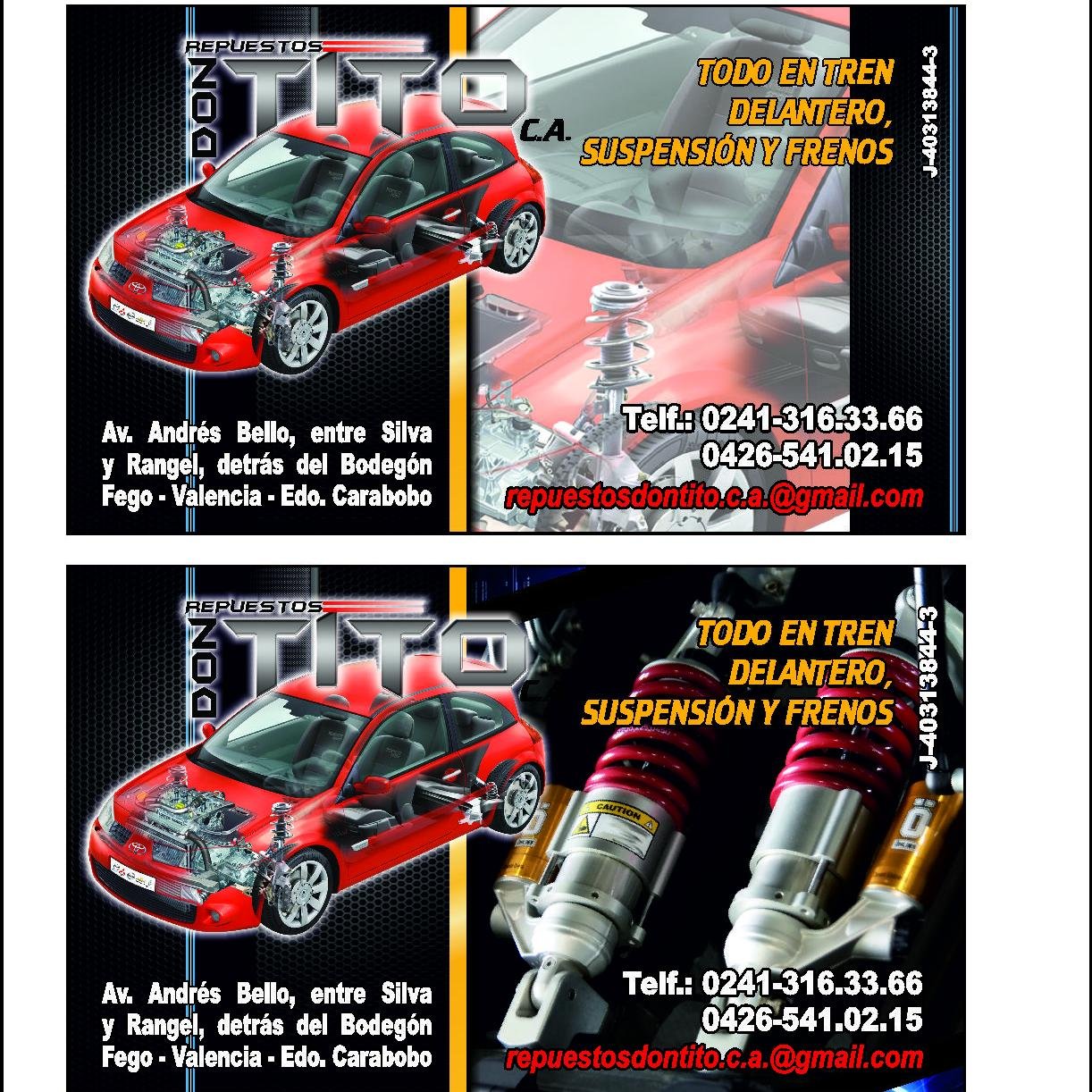 repuestodontito's profile picture. Venta de Repuestos para Vehículos, Tren Delantero, Suspensión y Frenos.