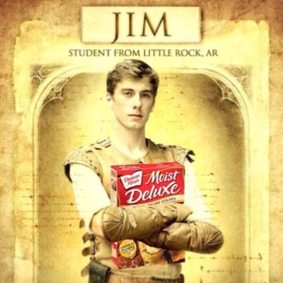 Jim the Paladin holding things from around the world. *Parody Account*