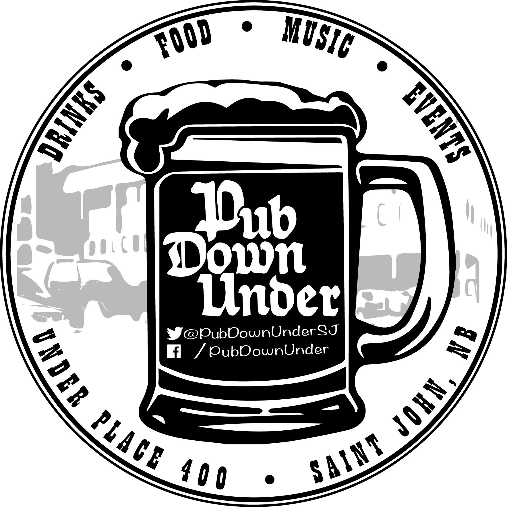 PubDownUnderSJ's profile picture. Pub Down Under is under Place 400 / beside Holiday Inn in Saint John. We serve food, have live music, dance nights, book events/parties and more!