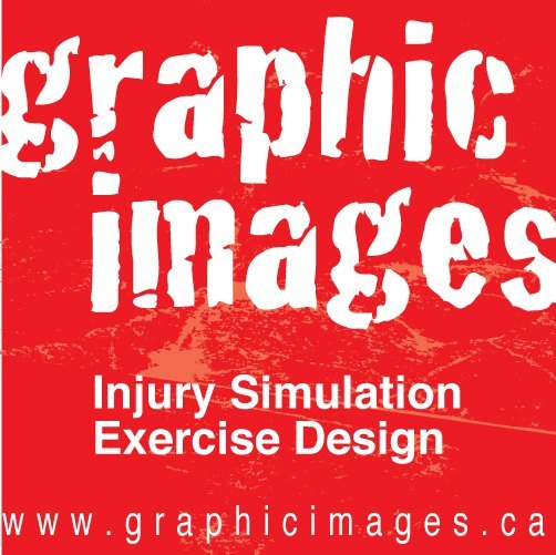 Experienced medical professionals creating realistic wounds by combining custom built injuries, extensive theatrical makeup and special effects. All simulated!