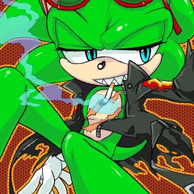 Hey I'm Scourge, the Moebius King! don't judge me for my attitude, I kick ass all the time and that's what matters I'll rule mobius and I mean it! #SonicRP