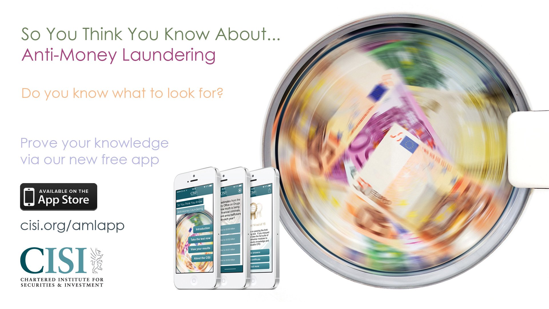 So you think you know about Anti-Money Laundering.... Download for free the AML app to test your knowledge! Visit http://t.co/rFJTB3HUxP