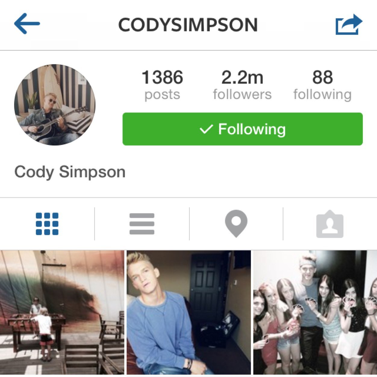 Real comments directly from Codys instagram
