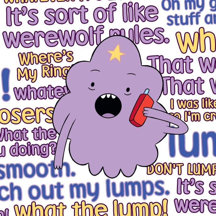 Oh my glob! Lump off...