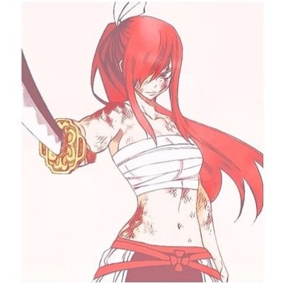 Hello, my name is Erza Scarlet. Others know me as Titania. I use Requip magic. I suggest that you don't cross me, or else you'll see why they call me Titania.