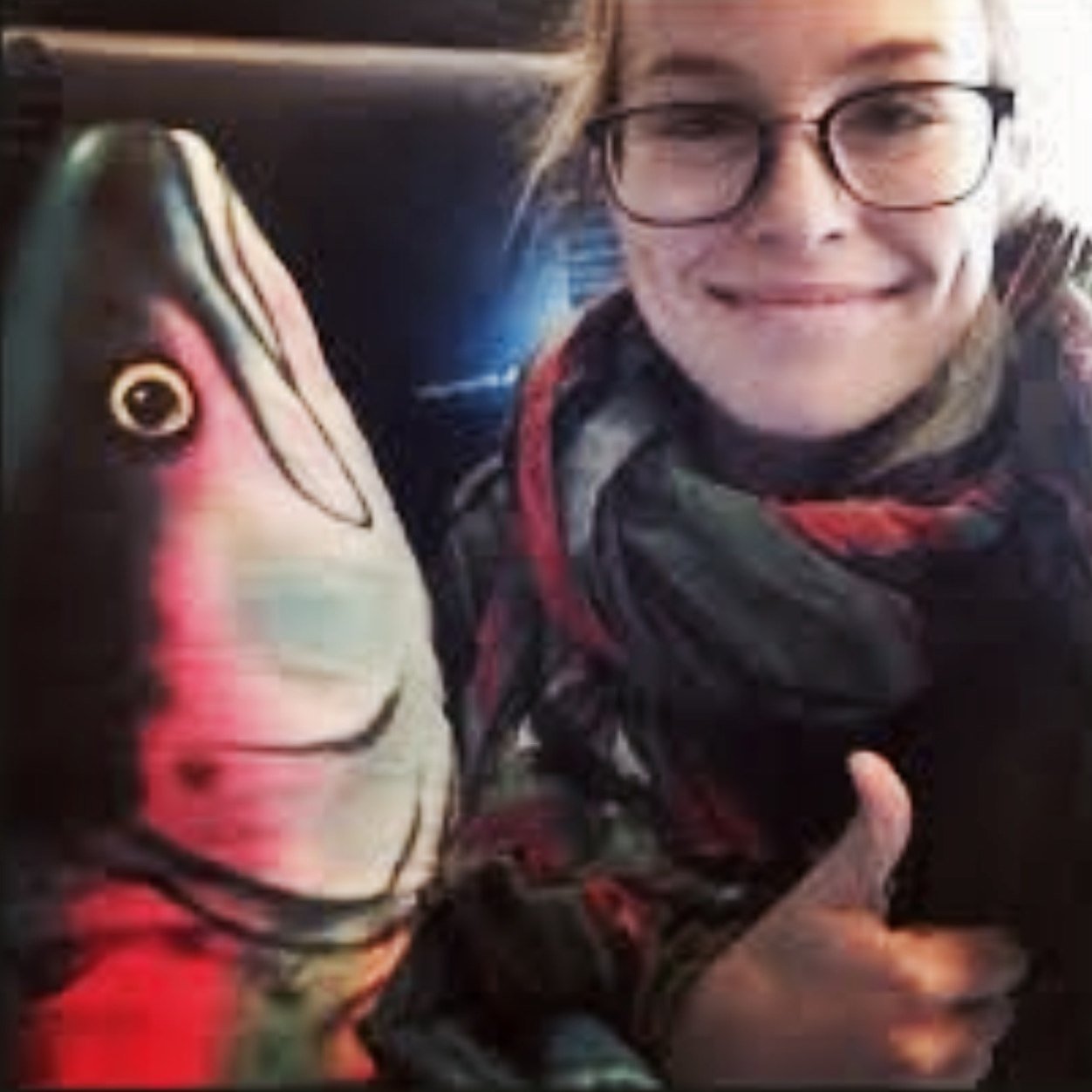 Hello My Name Is Reggie and nice to meet you.I'm the fish pillow of @bridgitmendler and where have I seen you? :) She calls me Reggie or Reggy.Luv y'all.