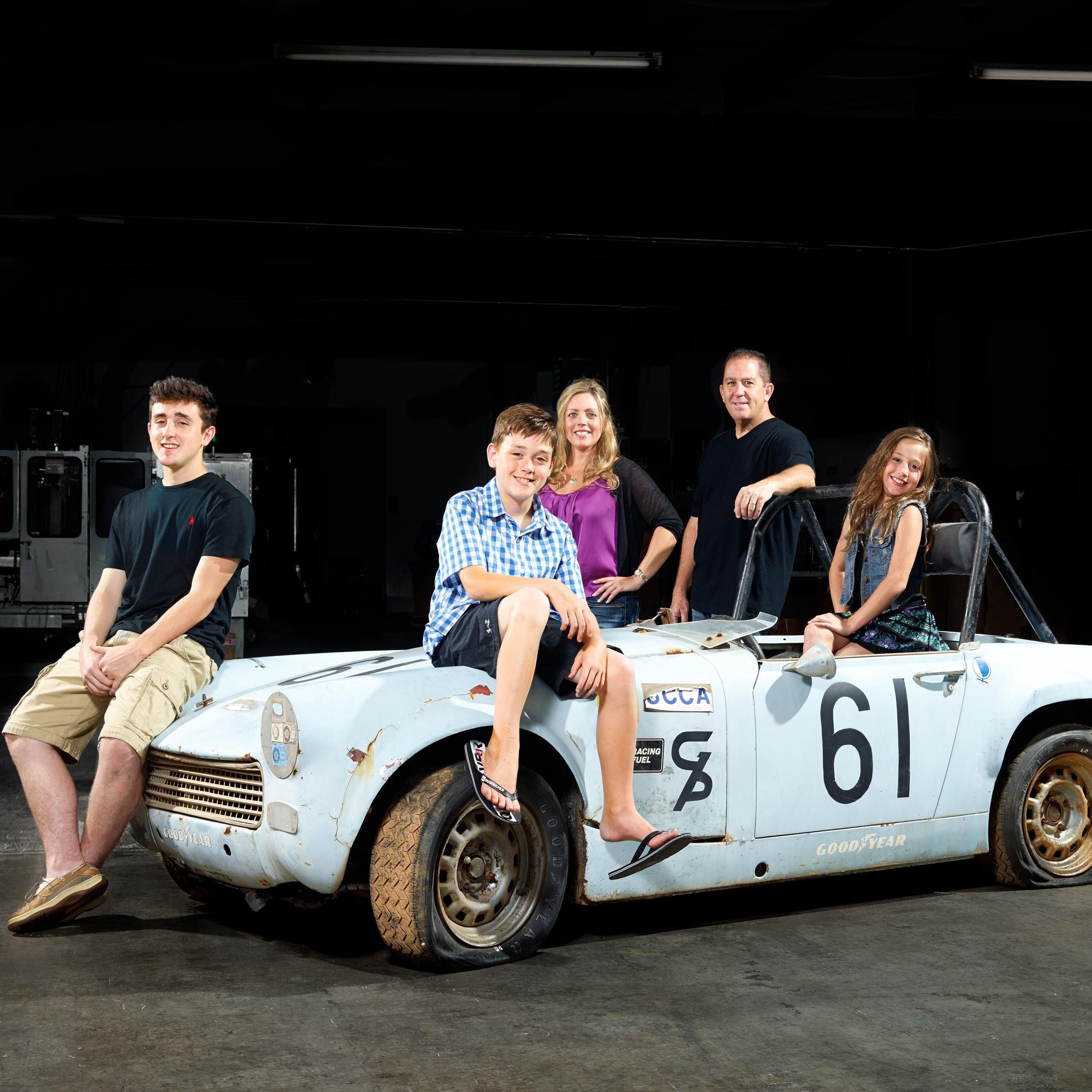 Kids and I restored 2 #AustinHealey Sprite race cars #BarnFind...with a little help from our friends! #KeepHistoryAlive
