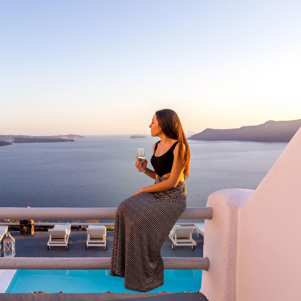 OiaSuites's profile picture. Oia Suites hotel is built on the rocks of magic Oia village at Santorini. Oia Suites is a luxury hotel with unique design, decoration and atmosphere.
