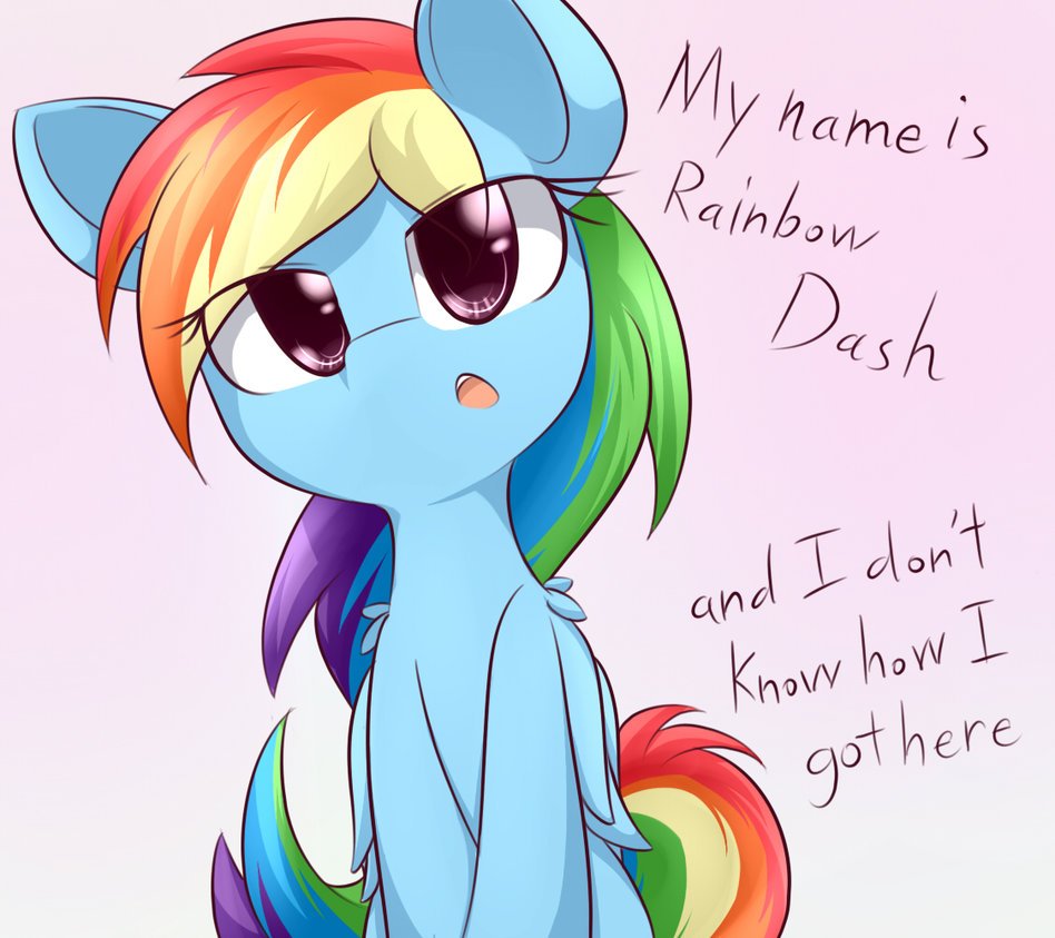 Hola Soy Rainbow Dash ,Mi voz la hace Ashleigh Ball , Soy un Pony Pegaso y muy Feliz con mis 5 Amigas! #RP #official