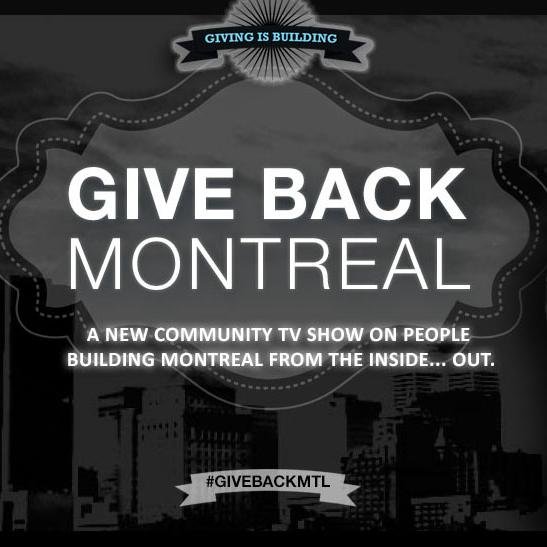 A community TV show on philanthropy, charity, and building through giving in our wonderful city of Montreal \\ On Bell Fibe TV 1 #GiveBackMTL