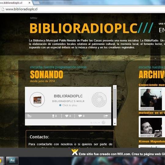 La Biblioteca Municipal Pablo Neruda de Padre las Casas presenta una nueva iniciativa: La BiblioRadio. Un espacio on line especialmente dedicado a la elaboració