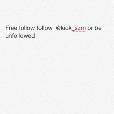 Follow @kick_szm