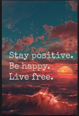 be proud and do what you think it's right
